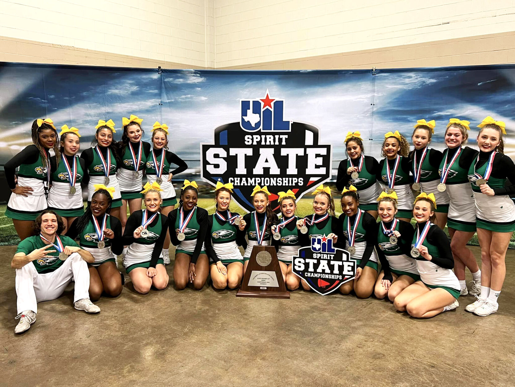 Tatum HS Cheerleaders in second place at state